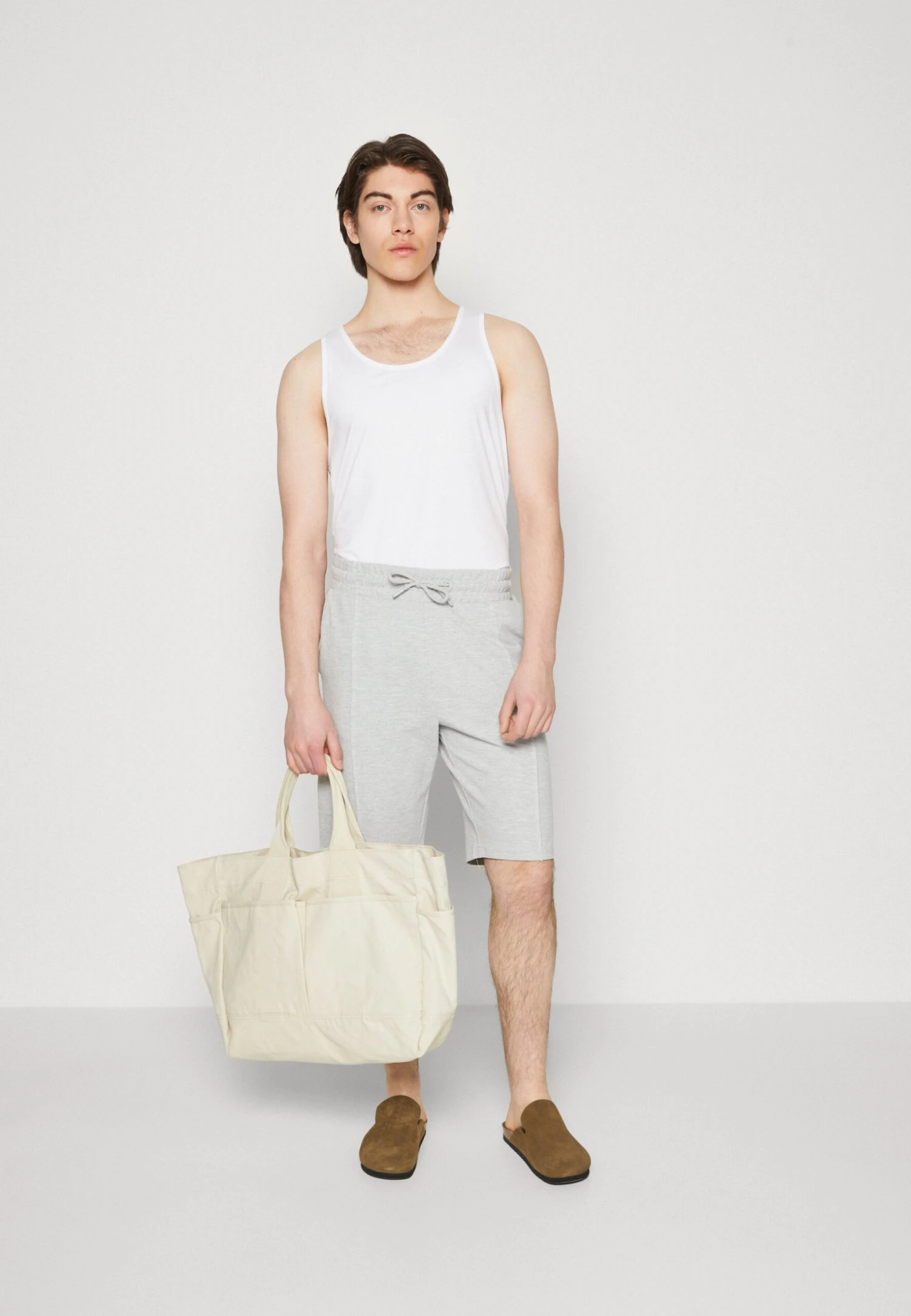 Pier One Shorts - Mottled Light Grey 4 Pier One Shorts - Mottled Light Grey - Afbeelding 2