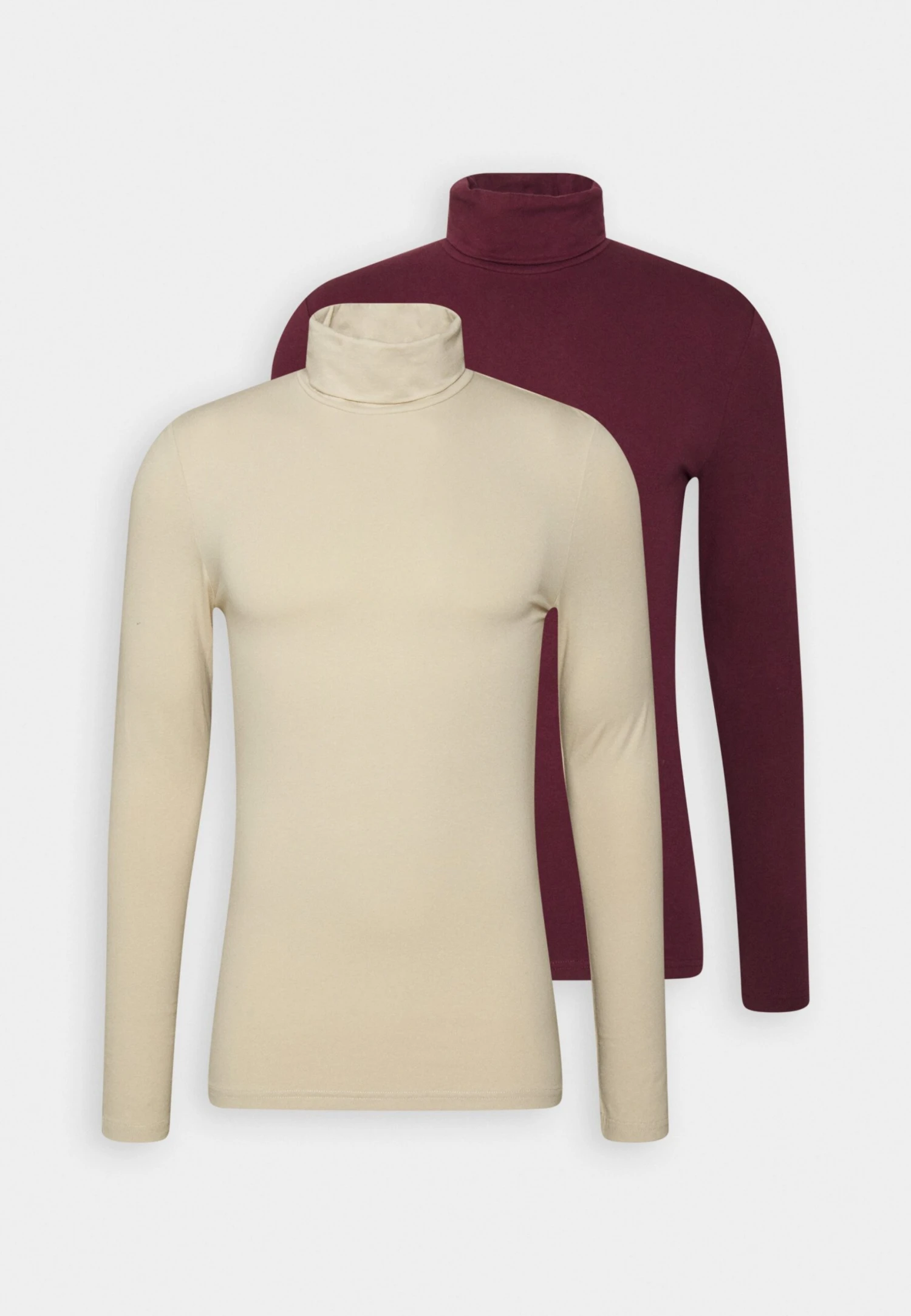 Pier One 2 Pack - Longsleeve - Beige/Bordeaux 7 Pier One 2 Pack - Longsleeve - Beige/Bordeaux - Afbeelding 5