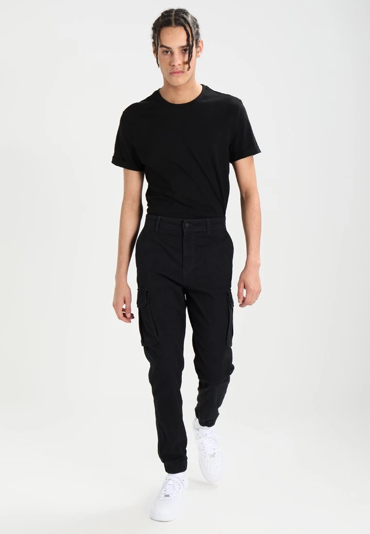 Pier One Cuffed Skinny Trouser- Cargobroek - Black 4 Pier One Cuffed Skinny Trouser- Cargobroek - Black - Afbeelding 2