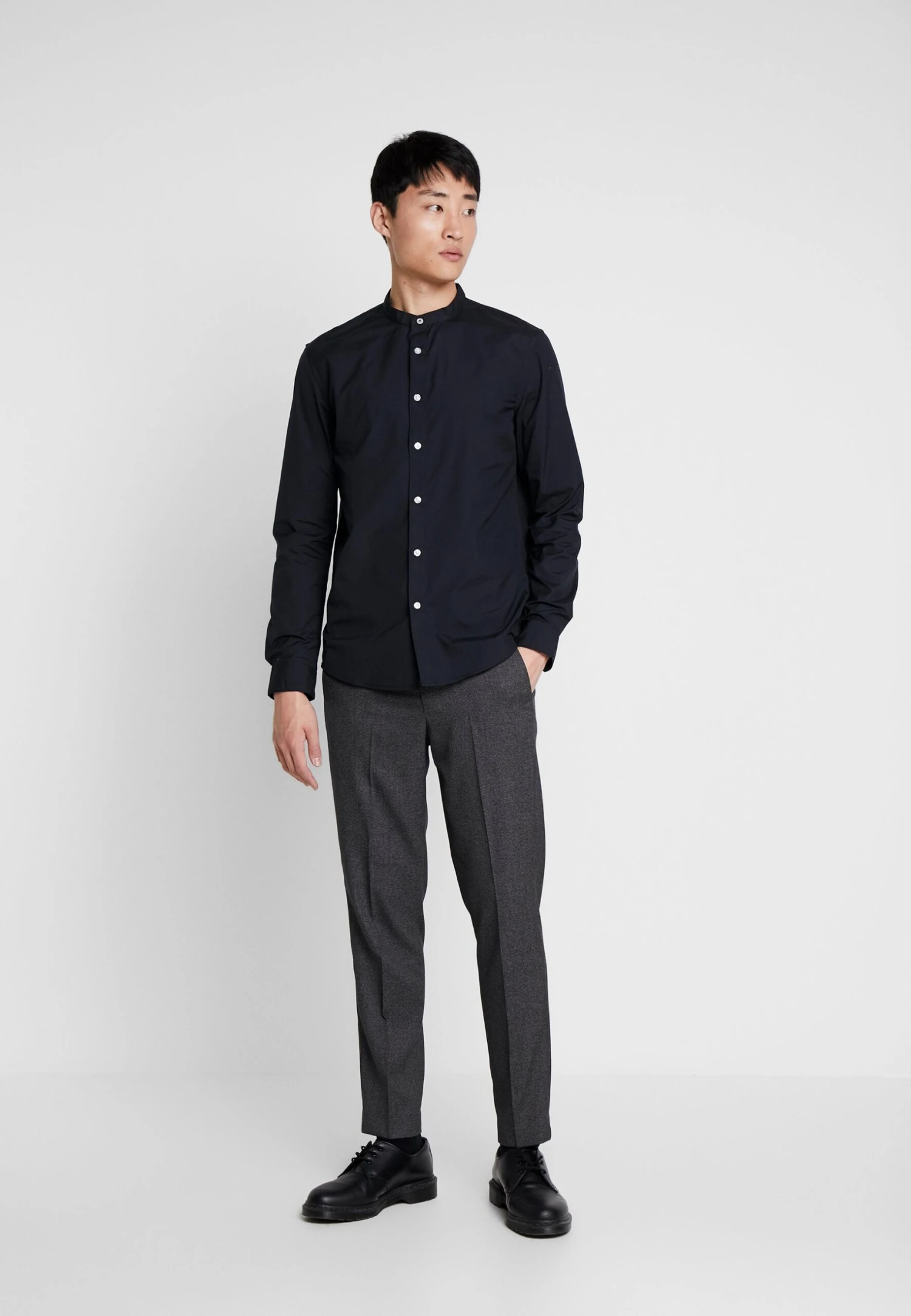 Pier One 2 Pack - Overhemd - Oliv/Black 3 Pier One 2 Pack - Overhemd - Oliv/Black