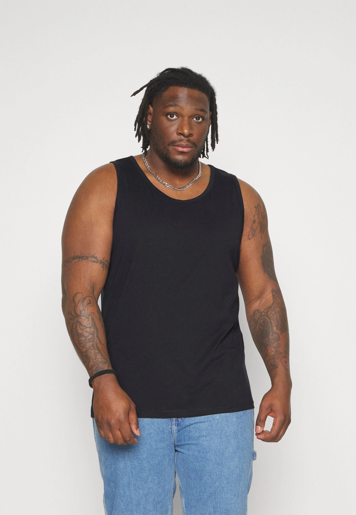 Pier One 3 Pack- Top - Black/Grey/Khaki 4 Pier One 3 Pack- Top - Black/Grey/Khaki - Afbeelding 2