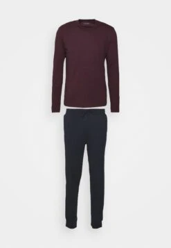 Pier One Pyjama -Dark Blue/Bordeaux -Pier One 44d1a5d0e01745888ac1a74563e21776