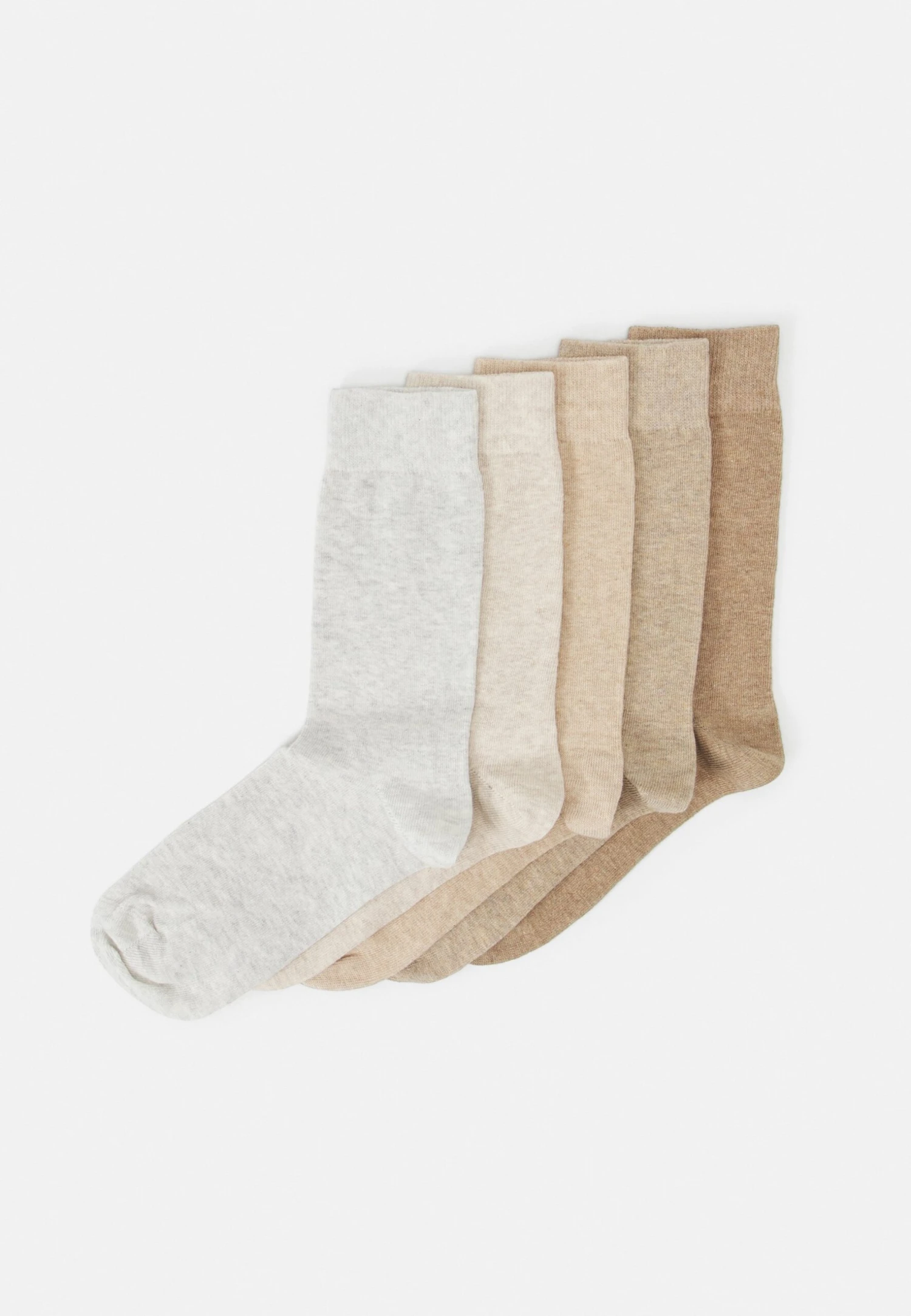 Pier One 5Pack - Sokken - Off-White/Beige/Tan 3 Pier One 5Pack - Sokken - Off-White/Beige/Tan