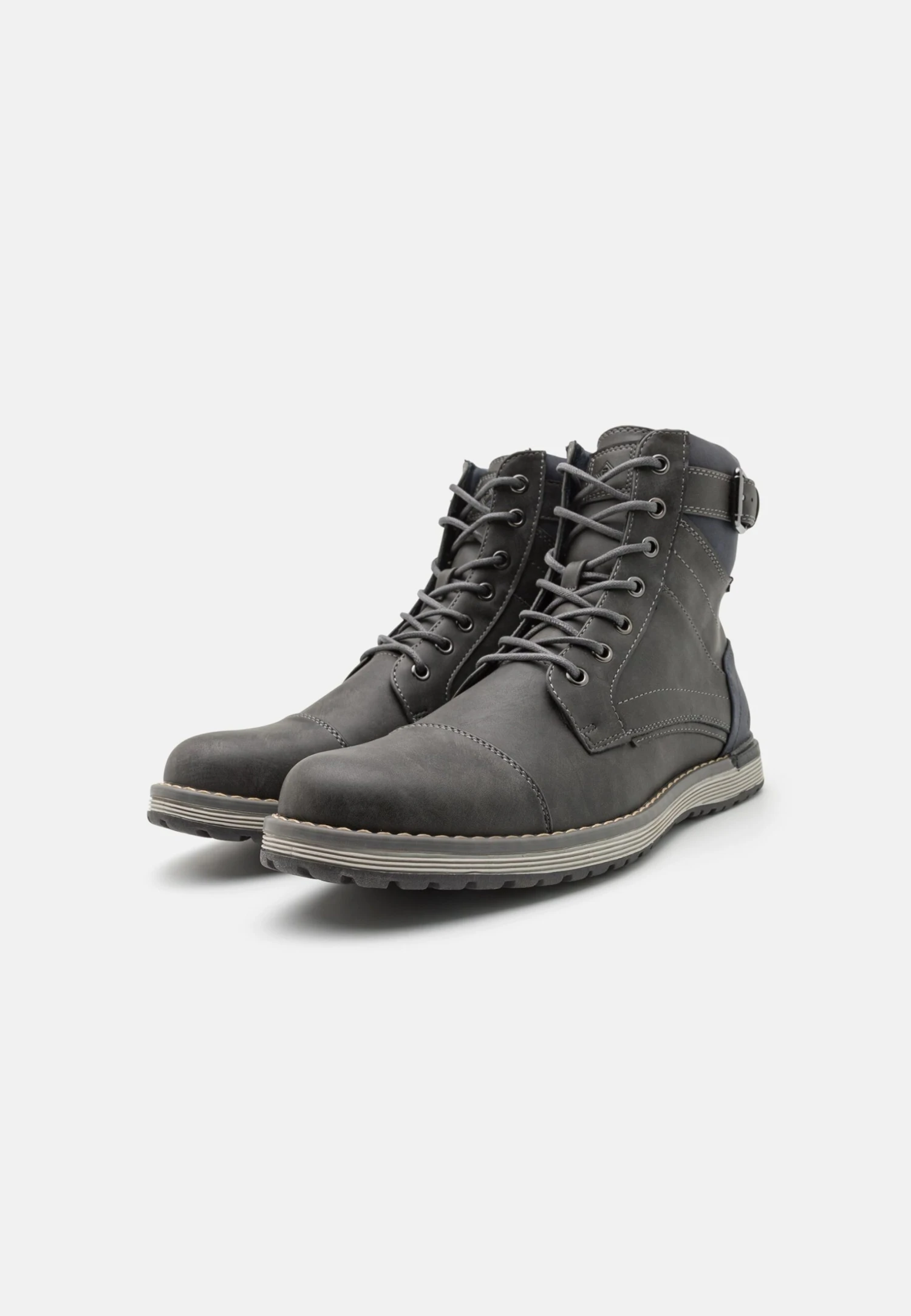 Pier One Veterboots - Grey 4 Pier One Veterboots - Grey - Afbeelding 2