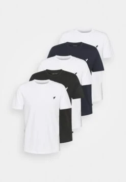 Pier One 5 Pack - T-Shirt Basic - White/Black/Dark Blue 16 Pier One 5 Pack - T-Shirt Basic - White/Black/Dark Blue -Pier One 8041bfdceeaa4d4a9a850e92a8c64783