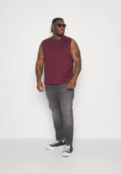 Pier One 2 Pack- Top - Black/Bordeaux