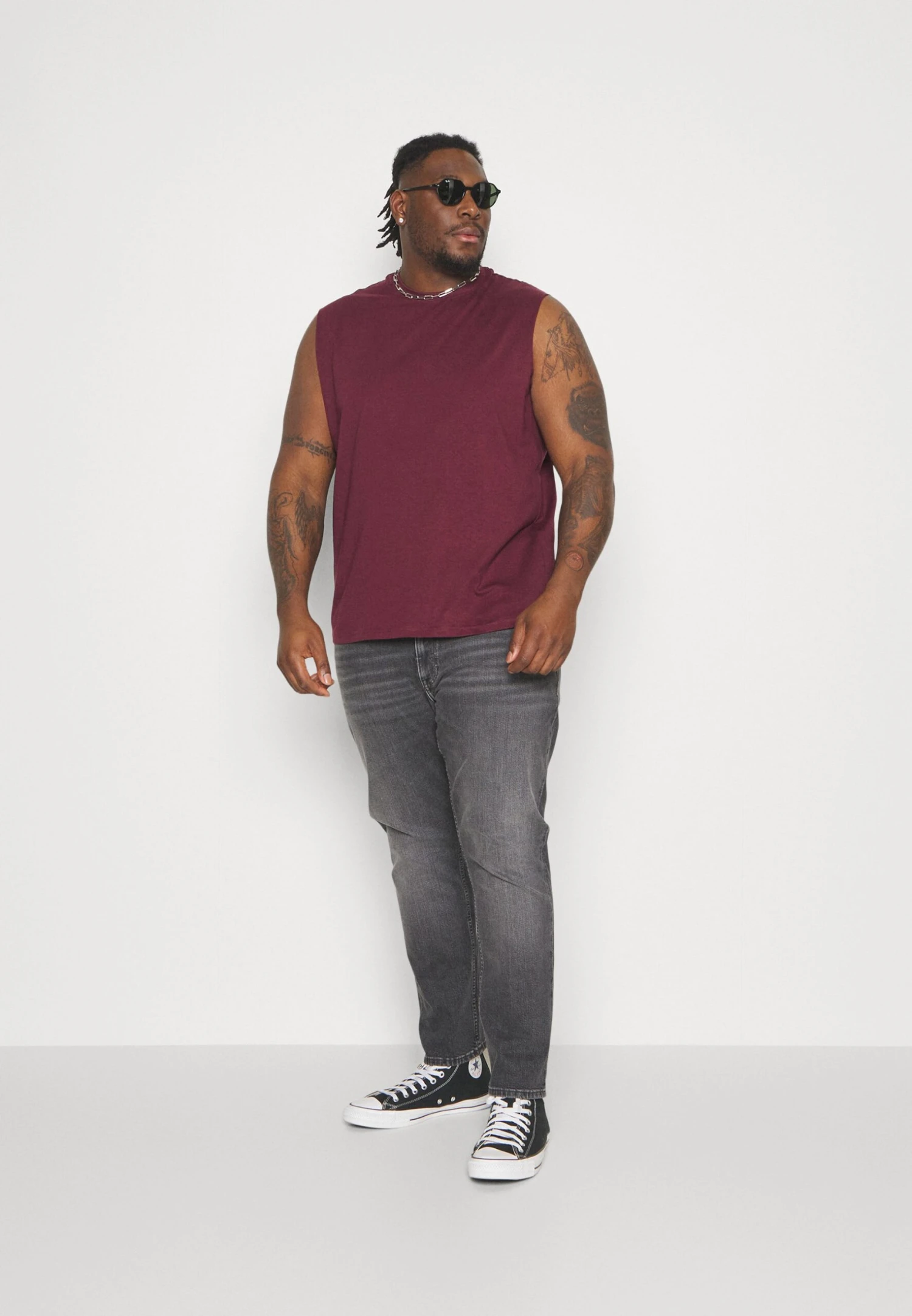 Pier One 2 Pack- Top - Black/Bordeaux 3 Pier One 2 Pack- Top - Black/Bordeaux