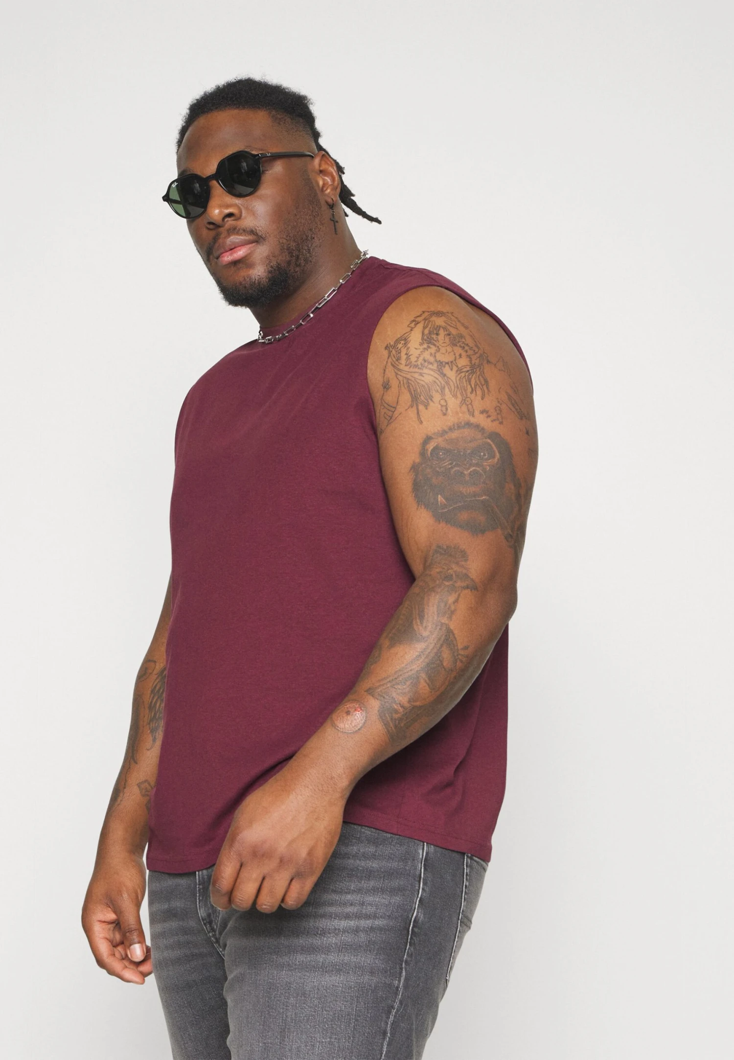 Pier One 2 Pack- Top - Black/Bordeaux 7 Pier One 2 Pack- Top - Black/Bordeaux - Afbeelding 5