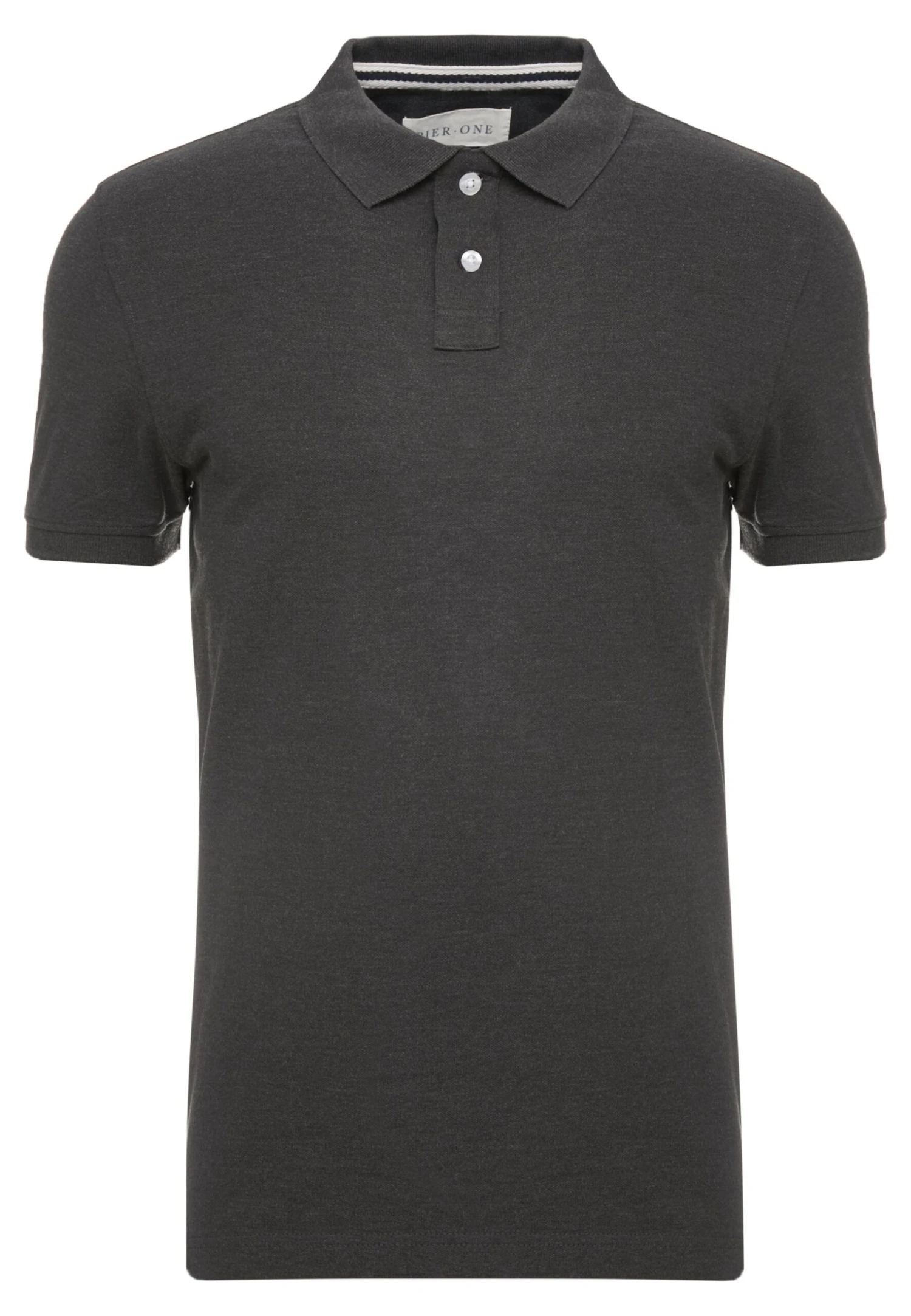 Pier One Basic - Poloshirt - Dark Grey Melange 6 Pier One Basic - Poloshirt - Dark Grey Melange - Afbeelding 4