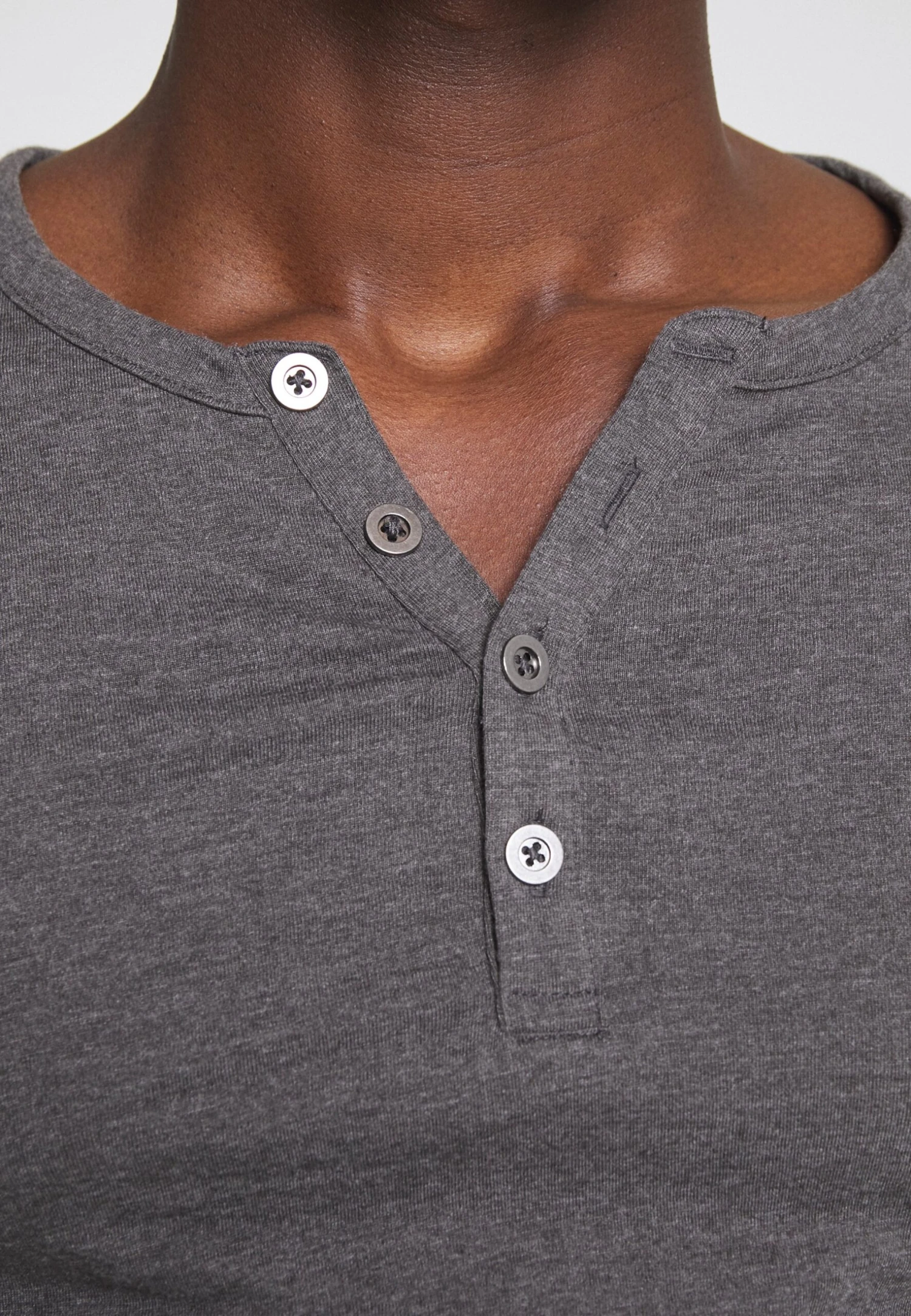 Pier One Longsleeve - Dark Grey Melange 8 Pier One Longsleeve - Dark Grey Melange - Afbeelding 6