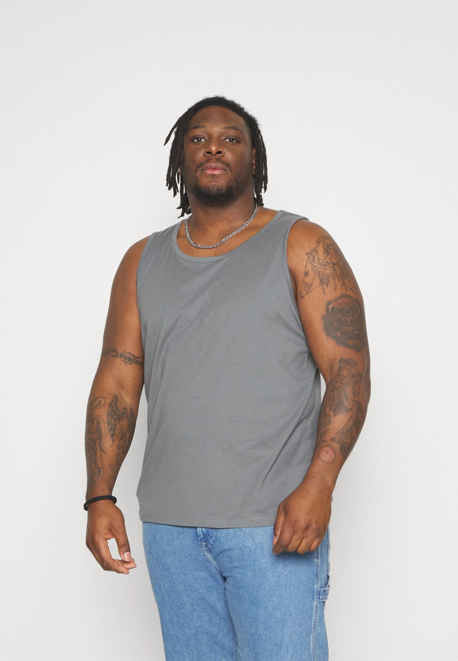 Pier One 3 Pack- Top - Black/Grey/Khaki 7 Pier One 3 Pack- Top - Black/Grey/Khaki - Afbeelding 5