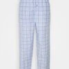 Pier One Pyjamabroek - Light Blue/White