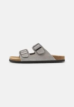 Pier One 39 Pier One Leather Unisex - Pantoffels - Grey