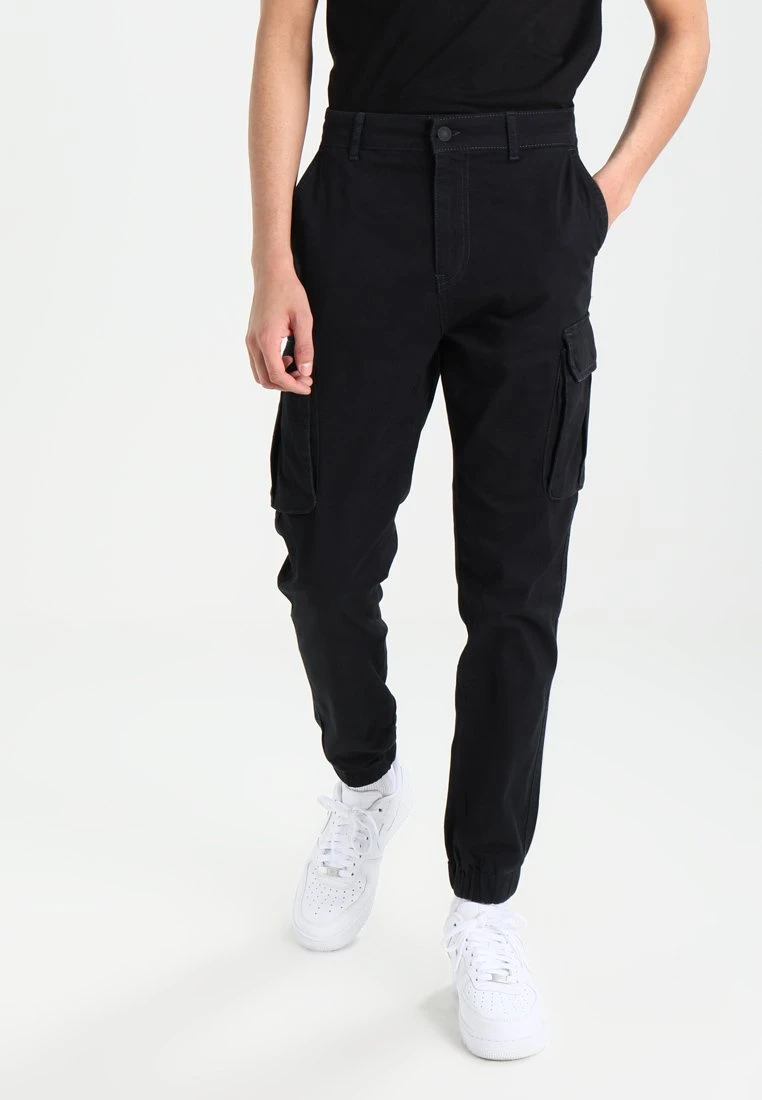 Pier One Cuffed Skinny Trouser- Cargobroek - Black 3 Pier One Cuffed Skinny Trouser- Cargobroek - Black