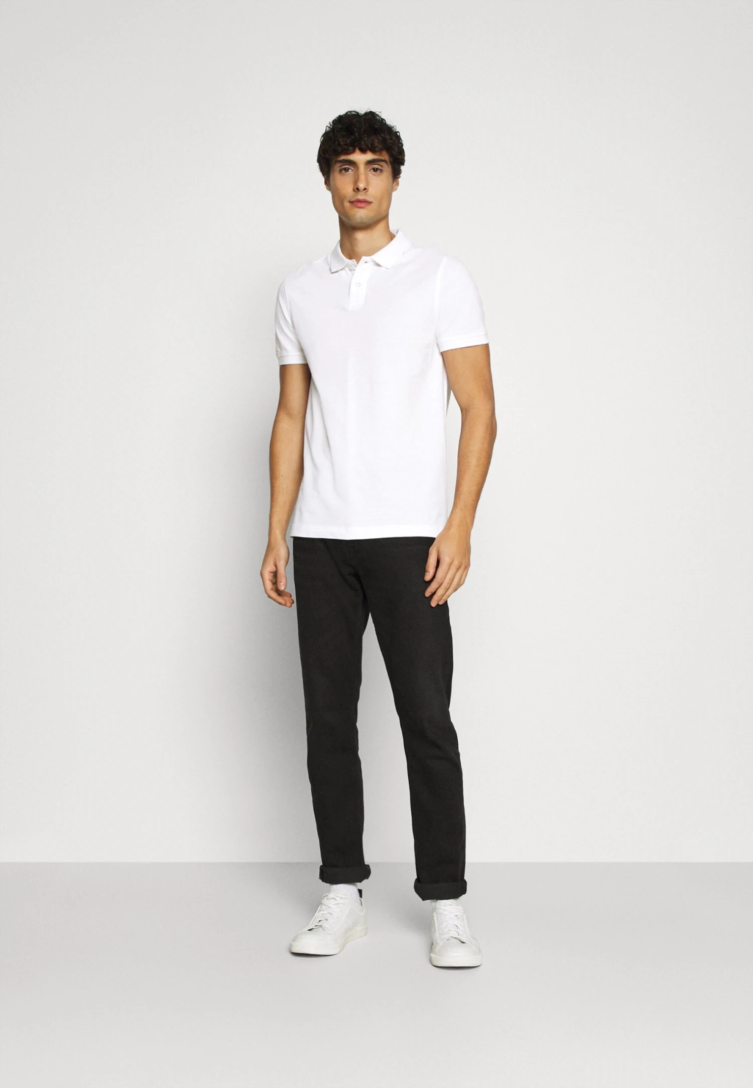 Pier One 2 Pack - Poloshirt - White/Black 4 Pier One 2 Pack - Poloshirt - White/Black - Afbeelding 2