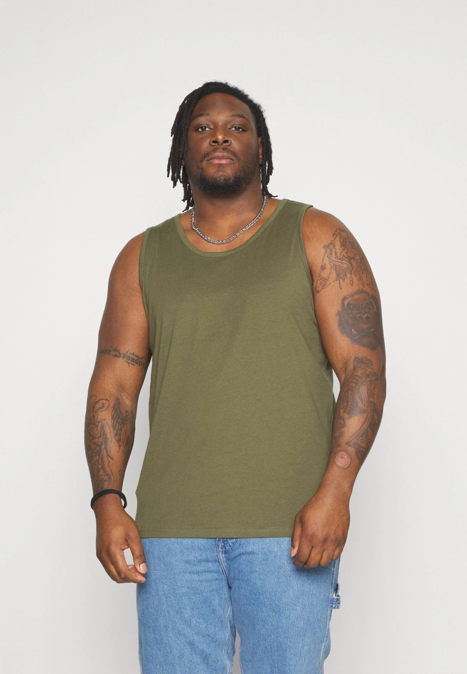 Pier One 3 Pack- Top - Black/Grey/Khaki 8 Pier One 3 Pack- Top - Black/Grey/Khaki - Afbeelding 6