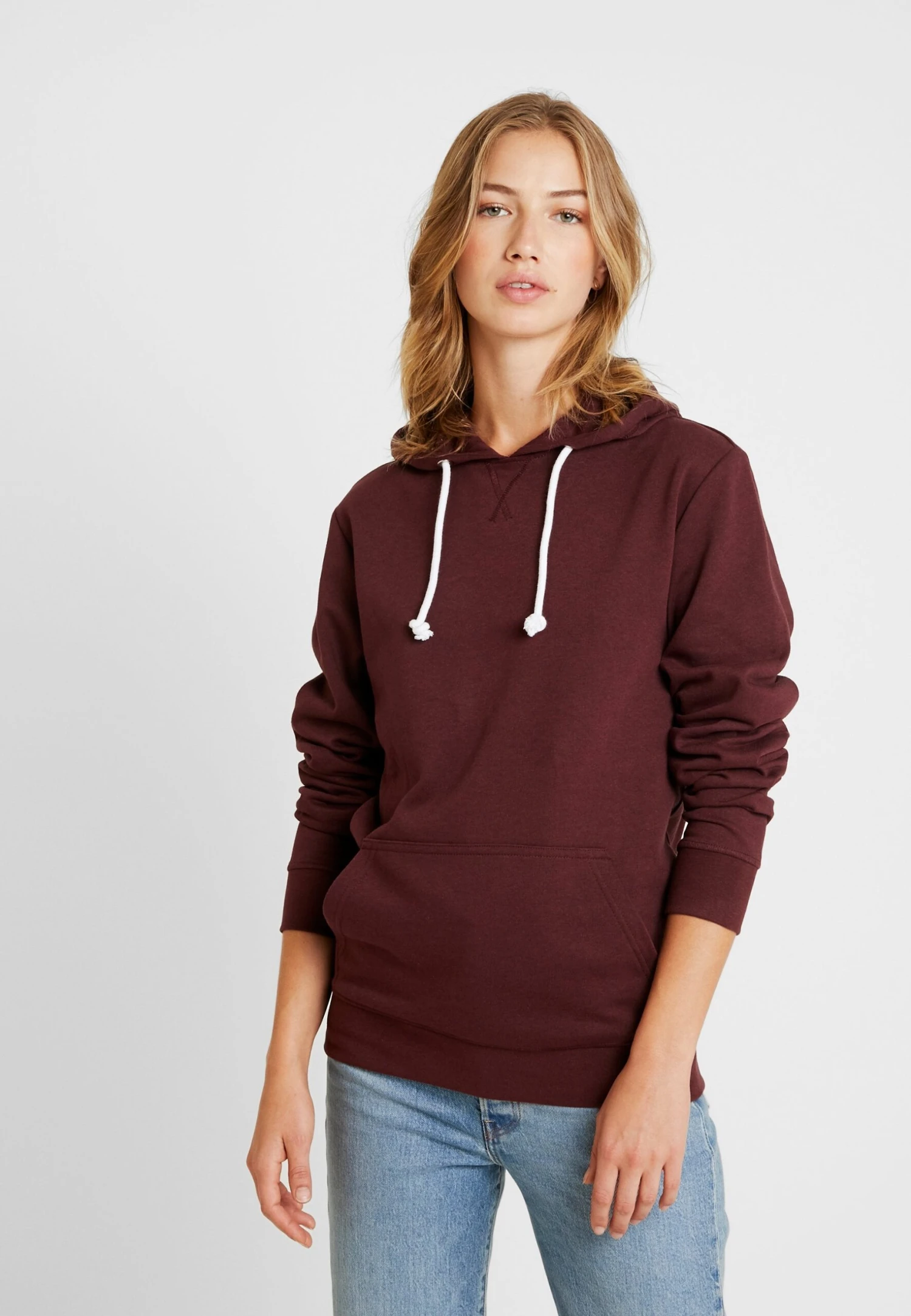 Pier One Hoodie - Bordeaux Melange 6 Pier One Hoodie - Bordeaux Melange - Afbeelding 4
